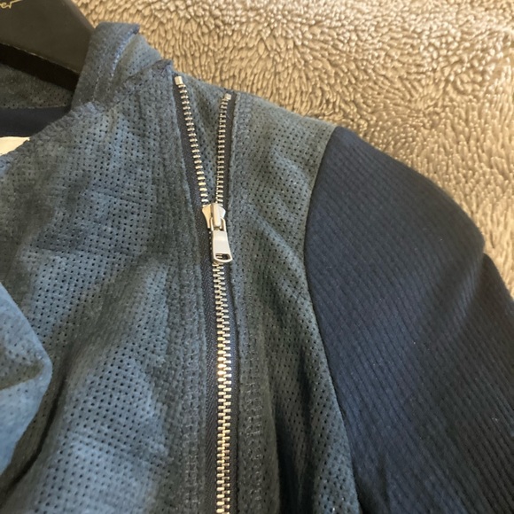 Rachel Roy Suede & Knit Zippered Top - Picture 7 of 7